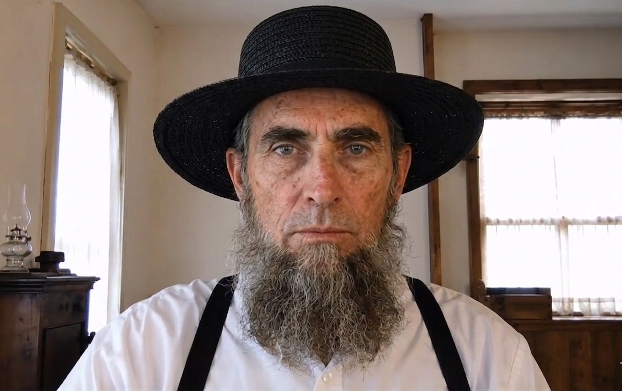 Portrait of Amos Yoder, Holmes County